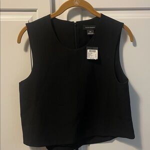 Club Monaco Elegant Black Sleeveless Blouse